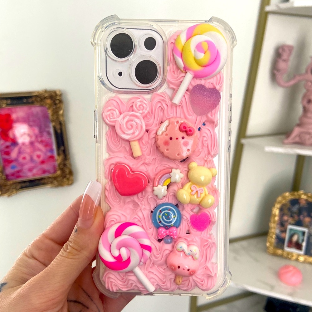 Cute Handmade Kawaii iPhone 15 Phone Case